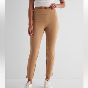 Express Columnist High Waisted Knit Ankle Pants - Tan (Pecan) - XS - NWOT